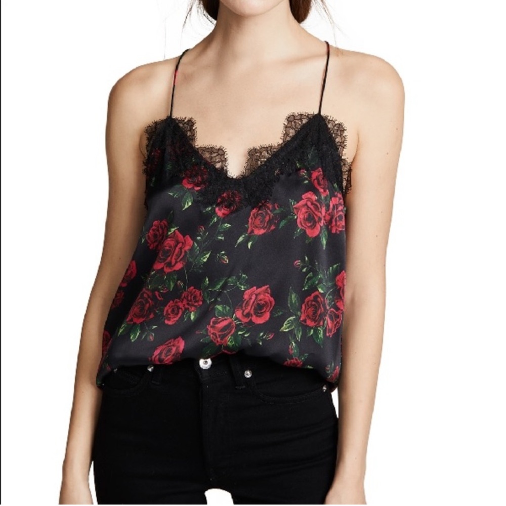 CAMI NYC Rose Silk Cami Top